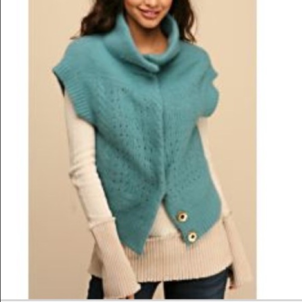 Free People Sea Green Sweater